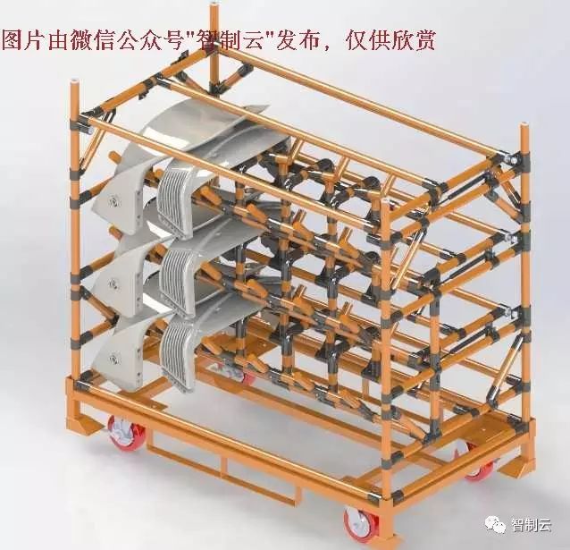 【工程机械】移动式货架3D模型 UG(NX)设计