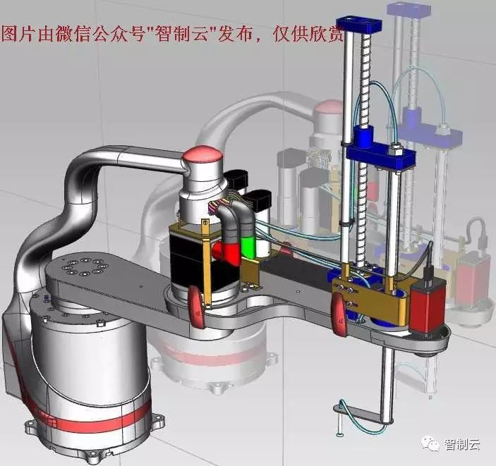 【机器人】圆柱坐标型工业机器手臂3D模型 UG(NX)设计