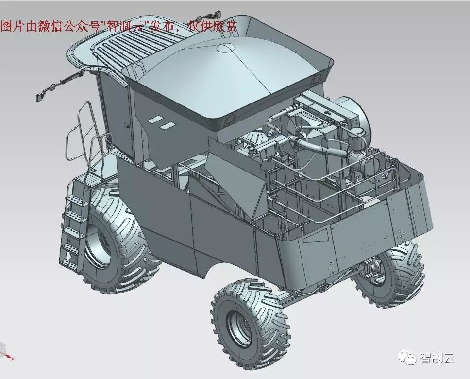 【农业机械】AGCO公司的挑战者收获机3D模型 UG(NX)设计