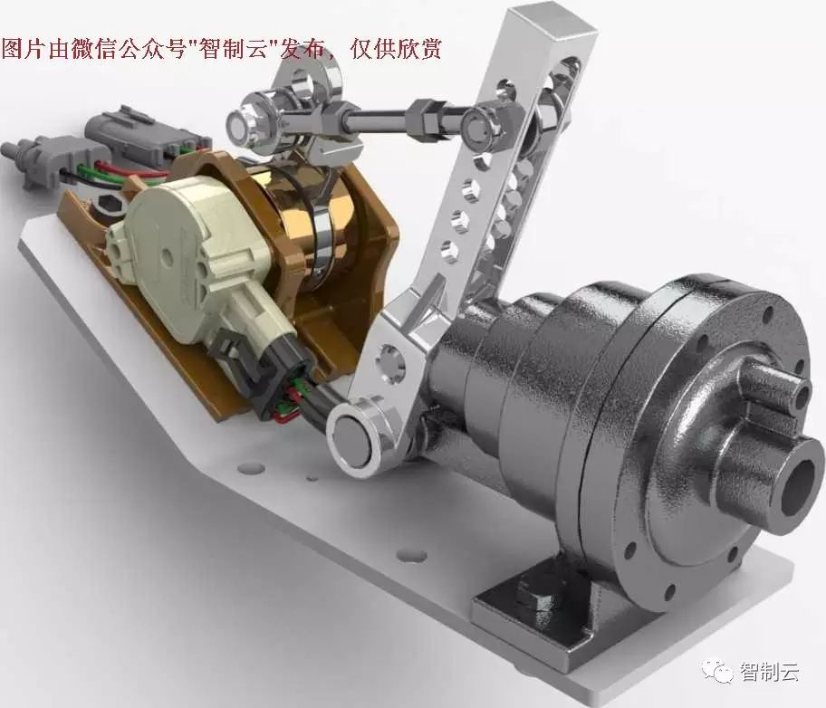 【汽车轿车】油门结构三维建模图纸 SolidWorks设计