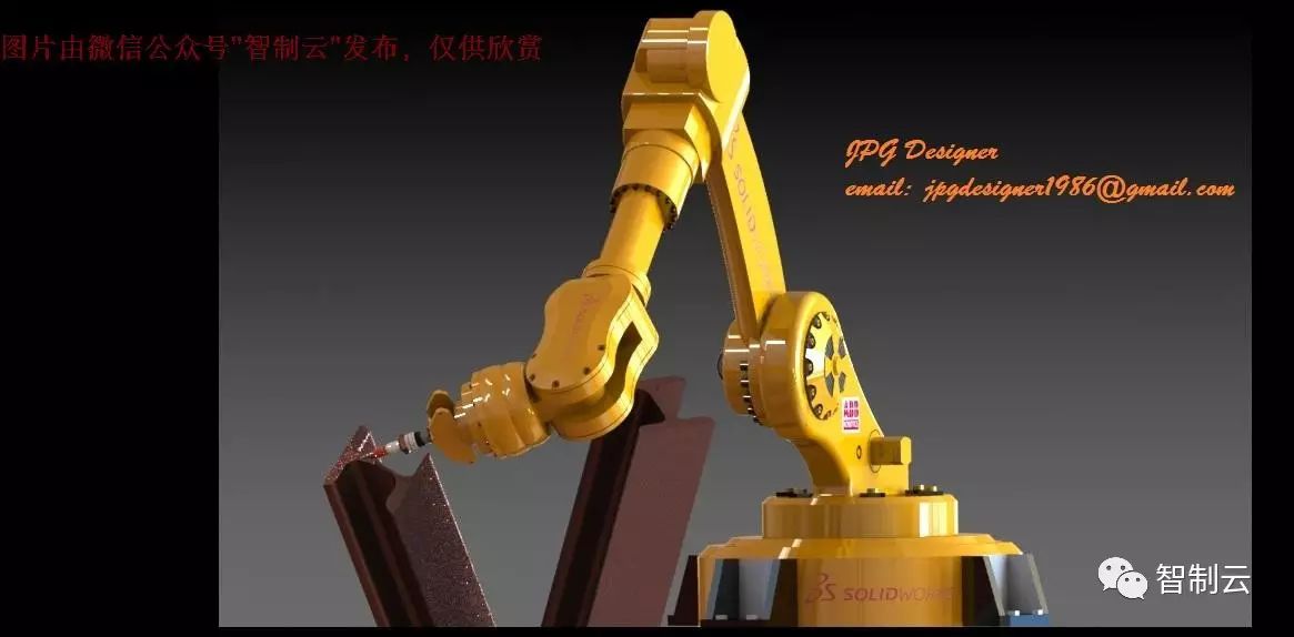 【机器人】六轴工业机械人外形三维建模图纸 solidworks设计