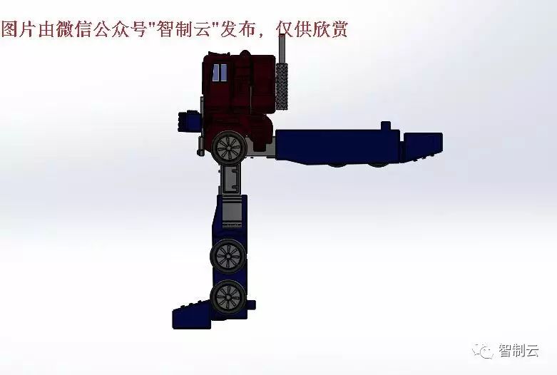 【机器人】简易变形金刚擎天柱三维建模图纸 solidworks设计
