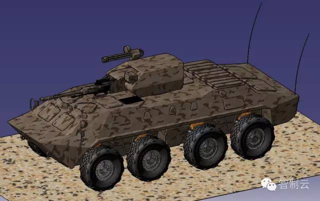 【其他车型】8x8 lav vehicle 步兵战车模型3D图纸 Catia设计