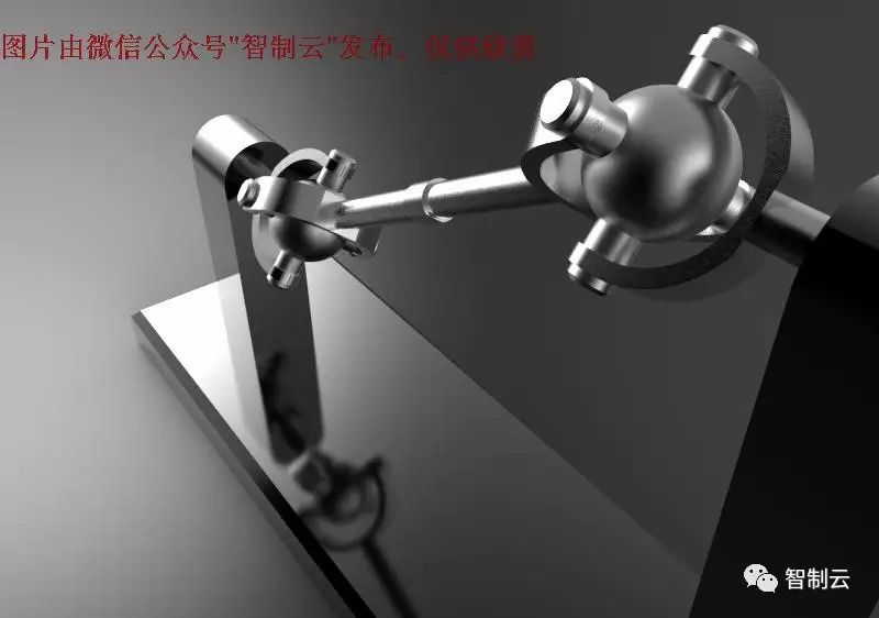 【精巧机构】简易万向节机构3D图纸 PTC Creo设计