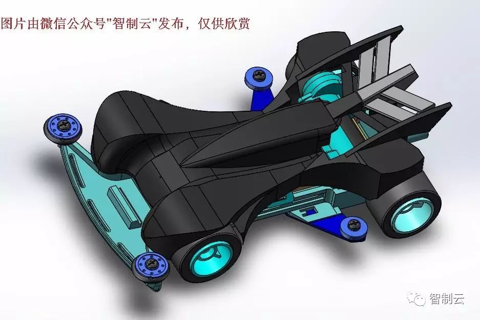 【RC遥控车*原创】简易蜘蛛王四驱车三维建模图纸 solidworks设计