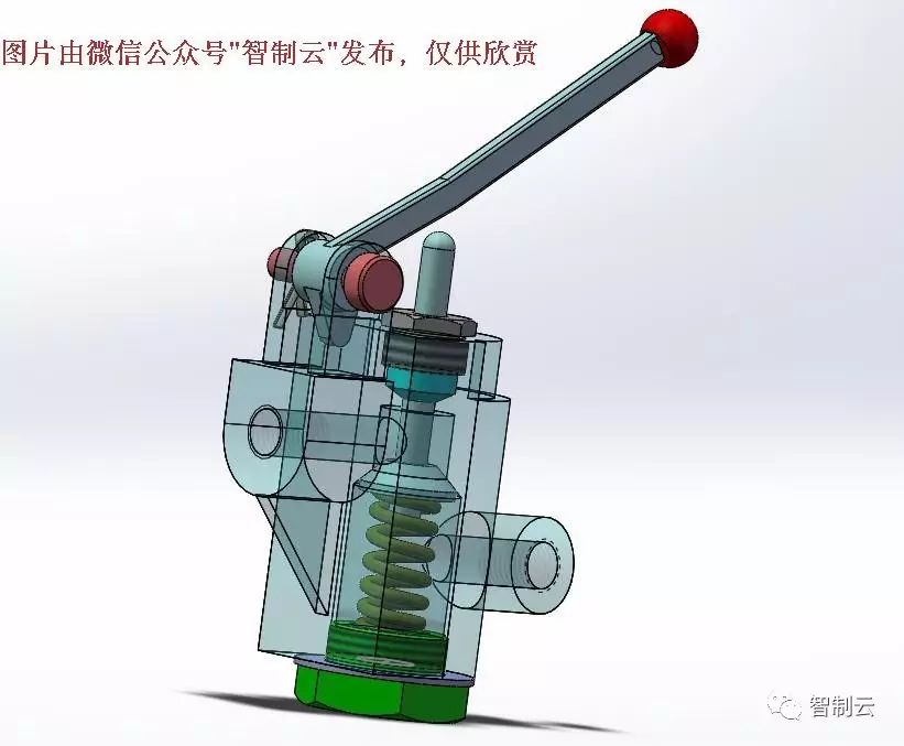 【泵缸阀杆*原创】隔膜阀 球阀 手压阀等三维建模练习图纸 solidworks设计 附工程图