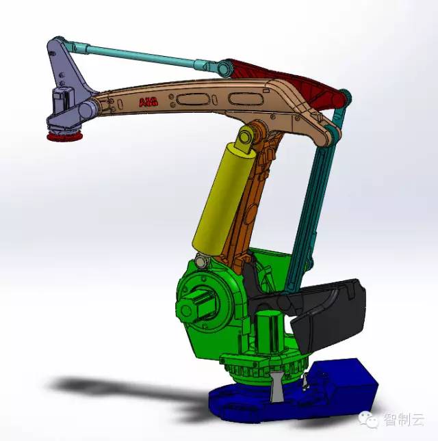 【机器人】ABB irb 760高速整层码垛机器人模型图纸 SolidWorks 工业机械臂