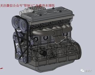 【发动机电机】俄罗斯并联4缸双曲轴发动机3D模型 SolidWorks设计