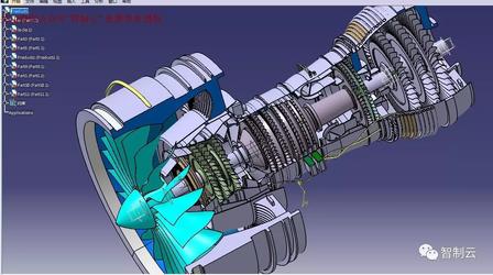【发动机电机】普惠1000G纯电力发动机3D模型图纸 Catia设计