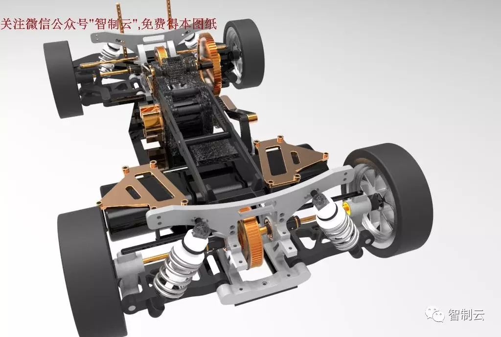 【RC遥控车】Tamiya田宫TA05模型遥控车3D图纸 STP格式