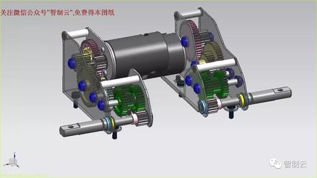 【差减变速器】两个模型坦克波箱3D建模图纸 UG设计 STP X_T格式