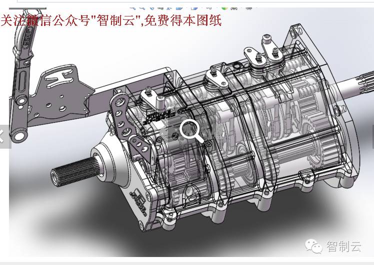 【差减变速器】GF2400齿轮传动4速变速器设计模型图纸 SolidWorks设计