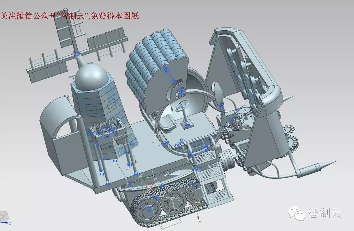 【农业机械】万能收割机3D模型图纸 UG(NX)设计