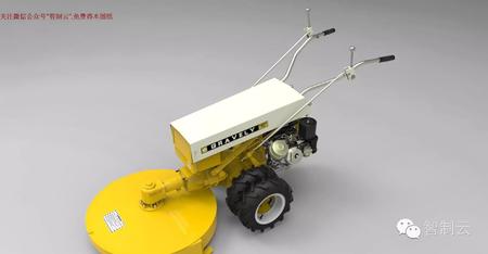 【农业机械】Gravely Repower割草机三维建模图纸 stp格式