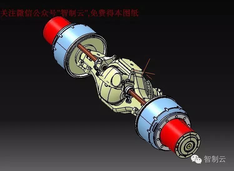 【汽车轿车】北方奔驰后桥设计3D模型图纸 Catia设计