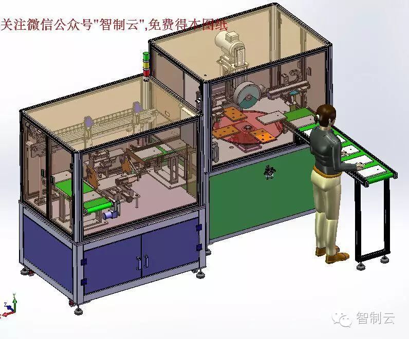 【非标数模】苹果平板电脑全自动智能抛光机设备3D模型 SolidWorks设计 附step