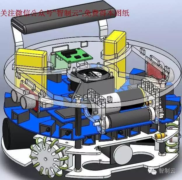 【机器人】足球机器人三维建模图纸 SolidWorks设计