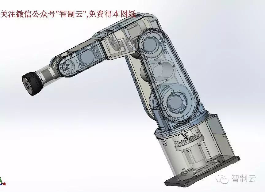 【机器人】6轴机械手臂机器人(内部结构详细)3D模型图纸 SolidWorks设计