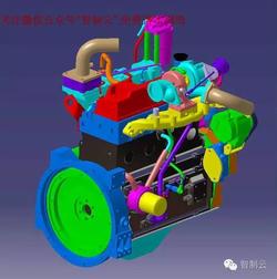 【发动机电机】Cummins康明斯B3.3 发动机三维建模图纸 catia设计 附stp格式