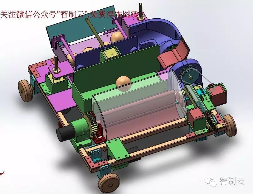 【机器人】卢子健设计的捡球机器人三维建模图纸 solidworks设计