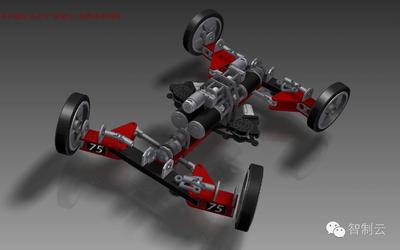 【汽车轿车】阿克曼汽车转向传动系统3D图纸 stp格式