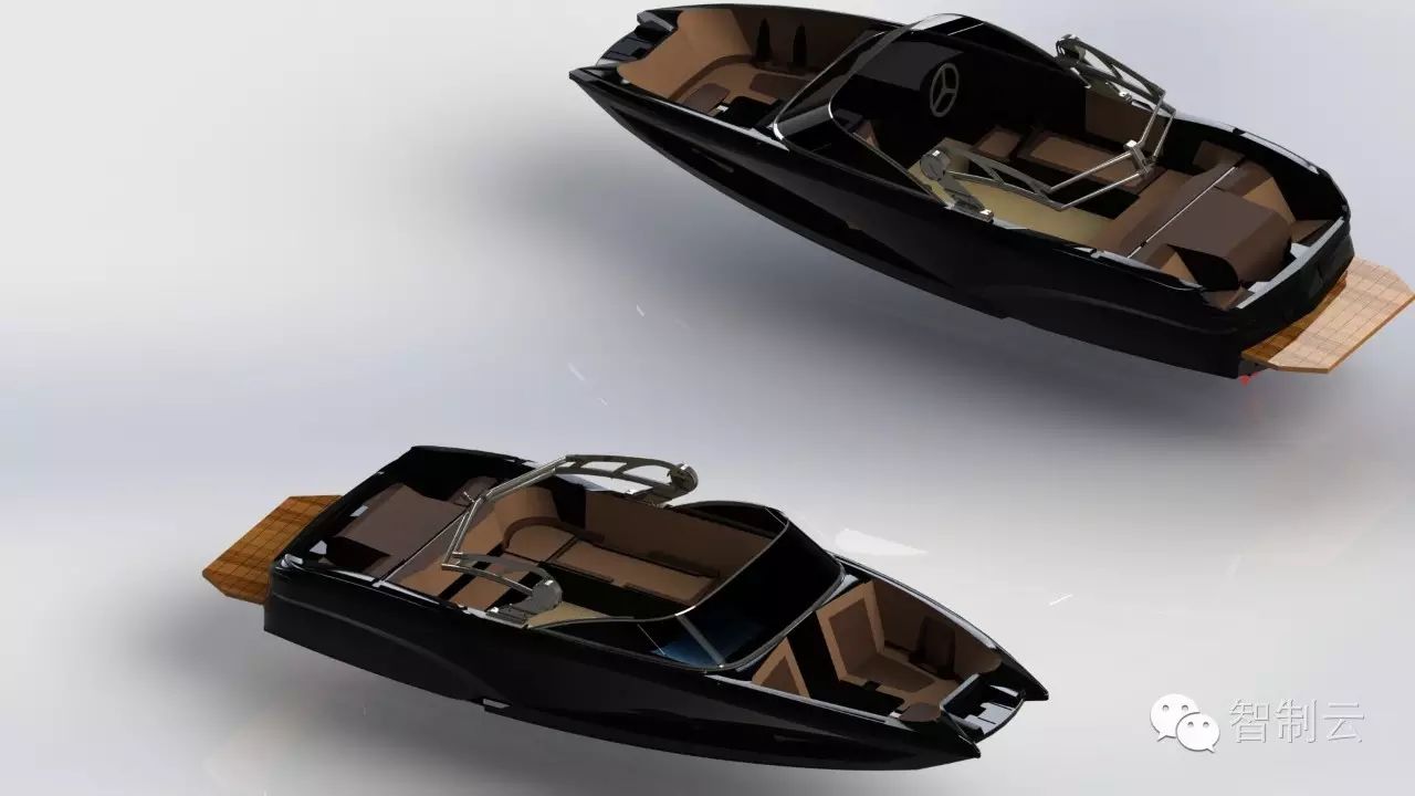 【海洋船舶】Mastercraft X23小游艇三维建模图纸 x_t格式