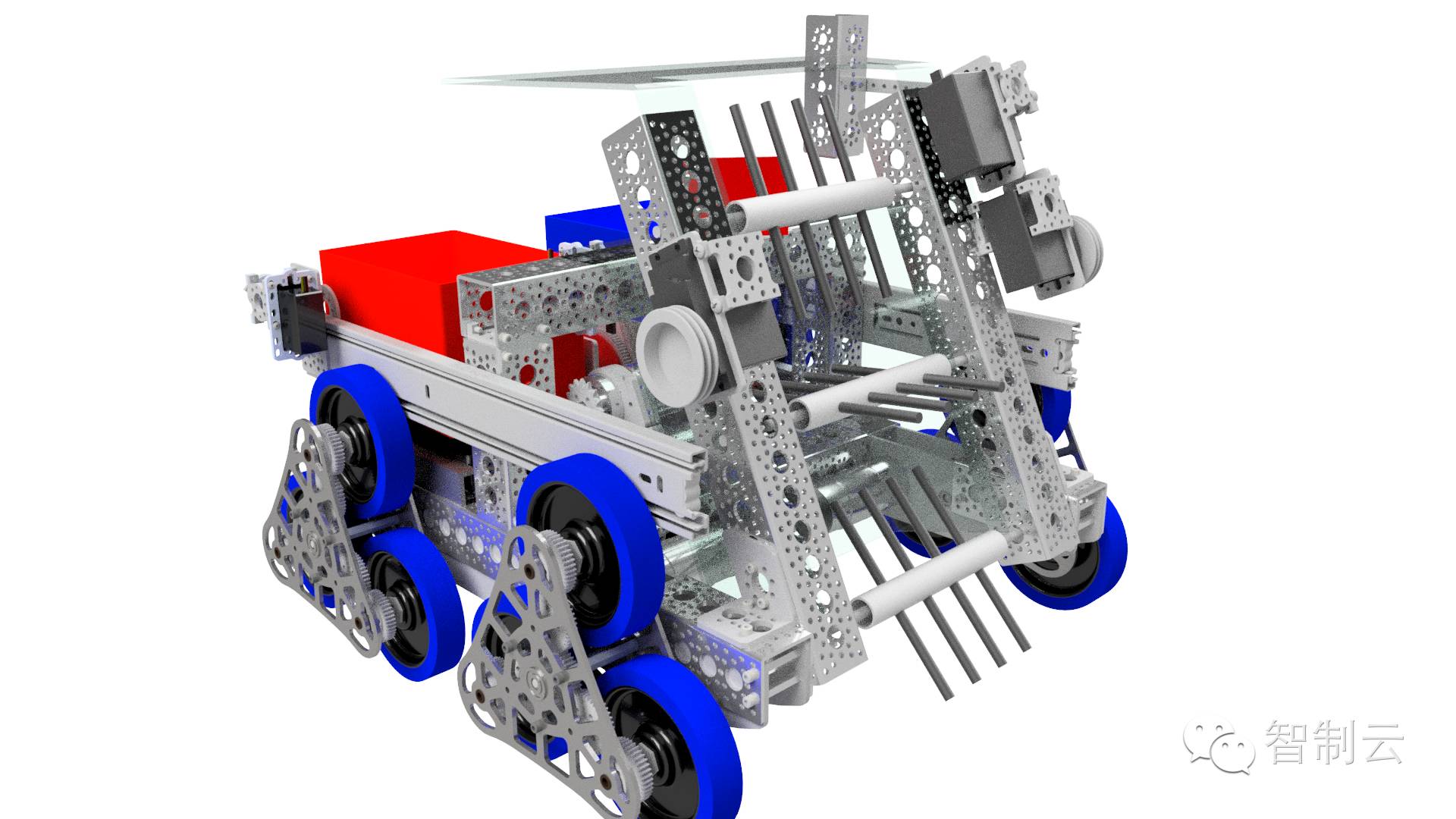 【机器人】2015-2016 RES-Q Team 7209机器人车三维建模图纸 STP格式