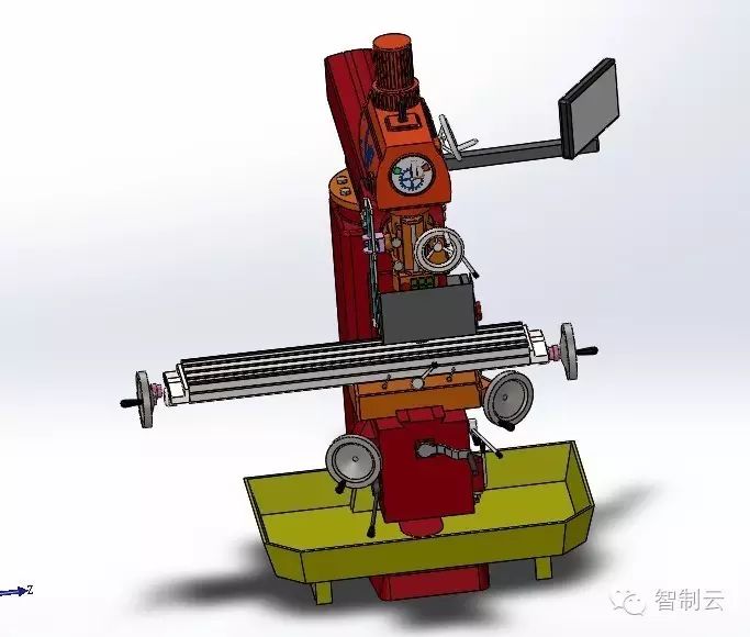 【工程机械】立式铣床Fresadora三维建模图纸 solidworks设计 附IGS格式