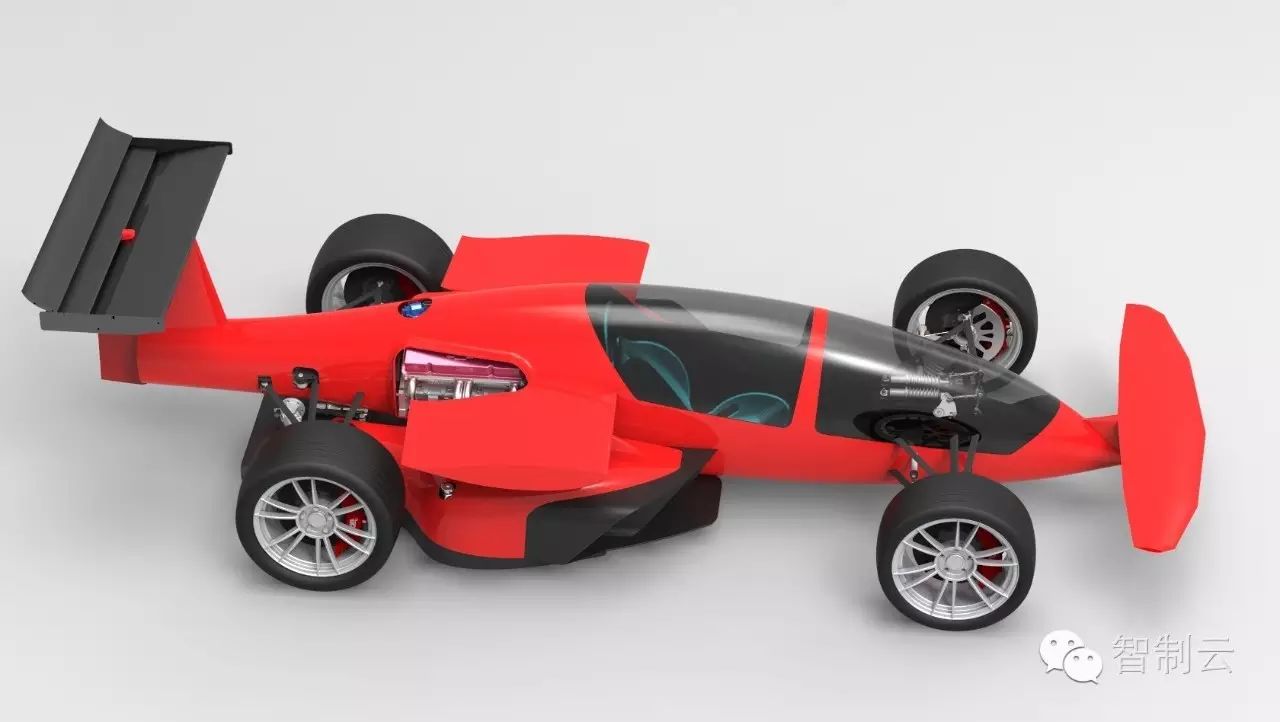【卡丁赛车】Mix方程式赛车三维建模图纸 SpaceClaim设计 附STP格式