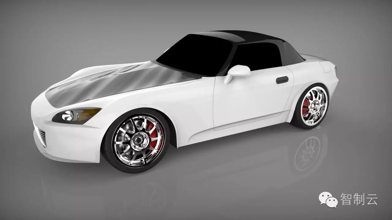 【汽车轿车】Honda s2000外观造型三维建模图纸 solidworks设计 附X_T格式