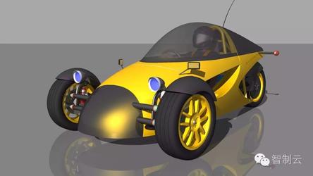 【汽车轿车】轮酷炫电动汽车三维建模图纸 IGS STEP格式 3D造型设计数模