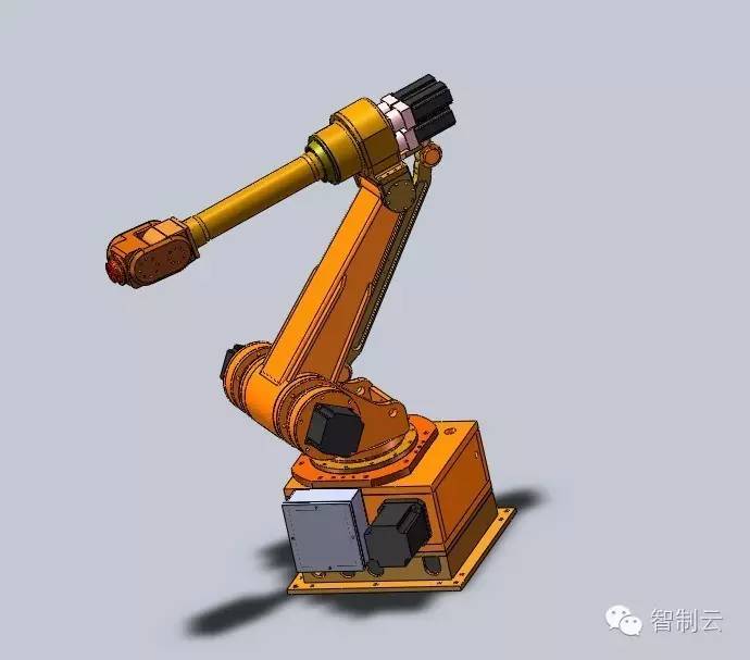 【机器人】RB-10-001-6轴自由度工业机器人三维建模图纸 soildworks设计