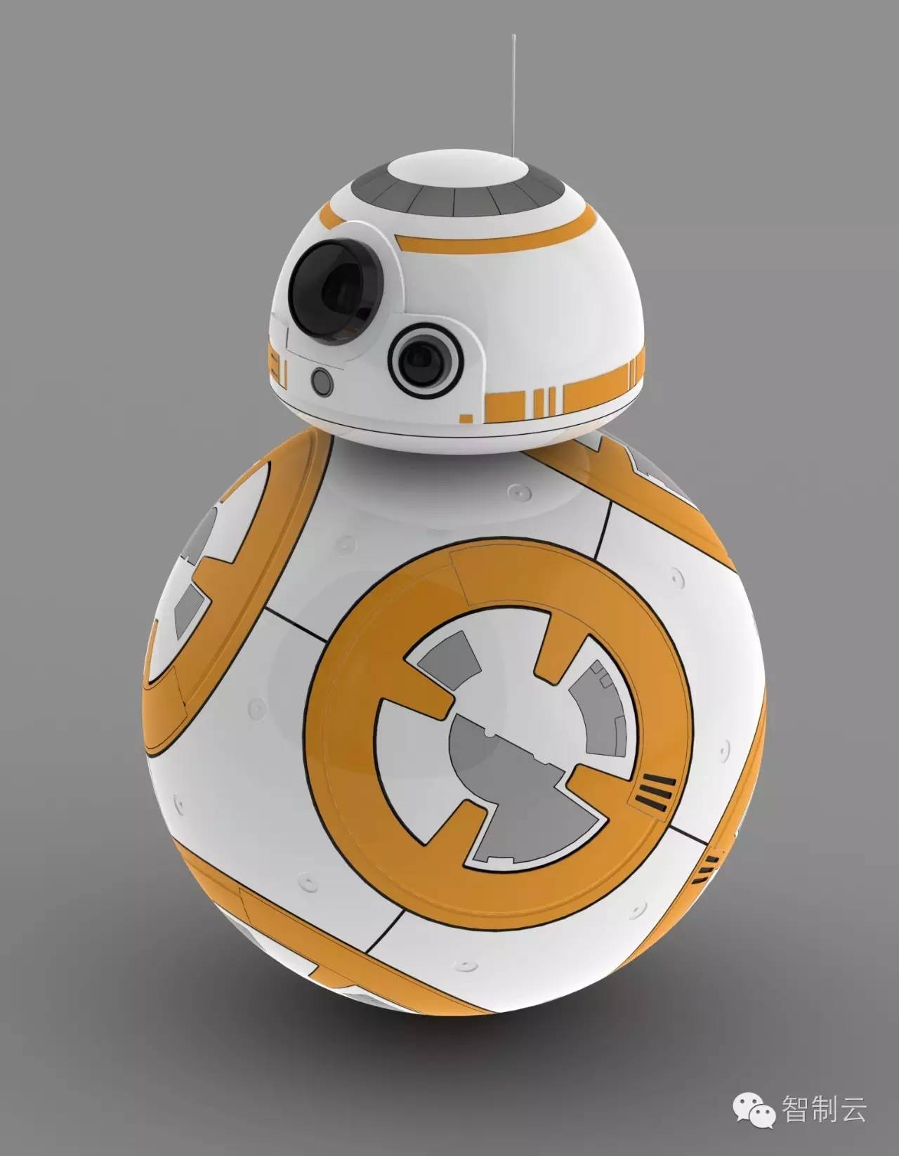 【机器人】星球大战BB-8机器人模型3D图纸 solidworks设计