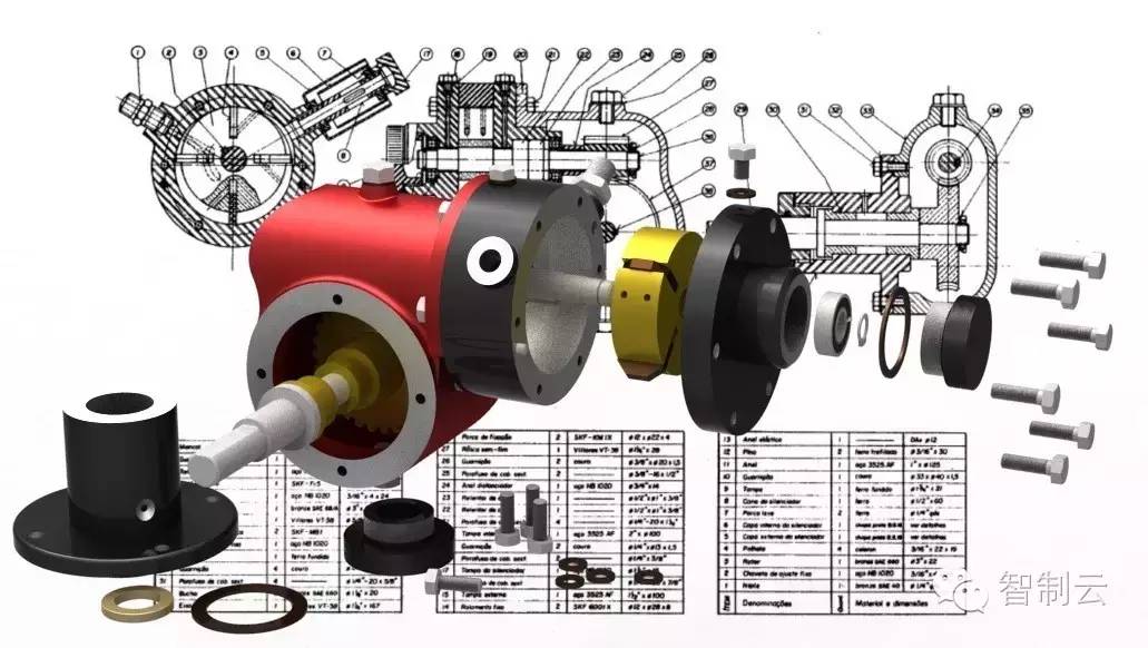 【发动机电机】带减速器的气动马达三维建模图纸 solidworks设计
