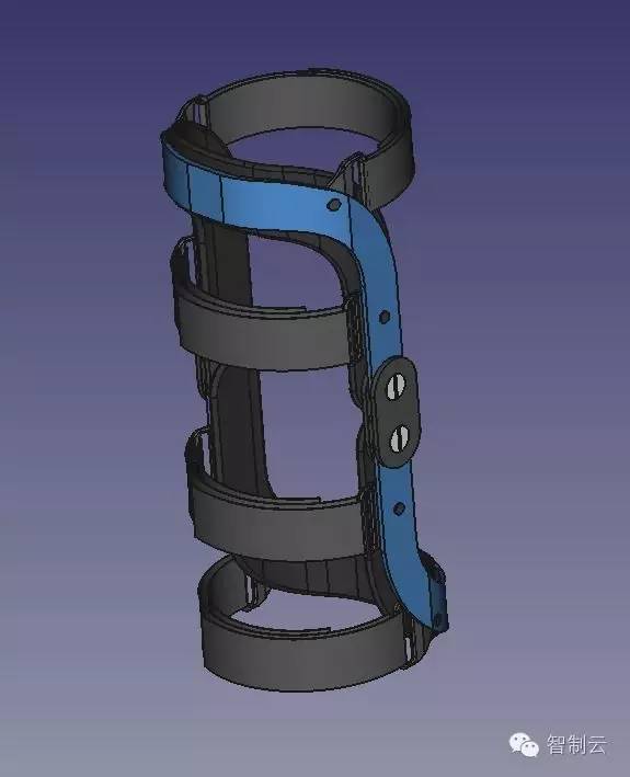 【医疗器械】膝关节矫正支具三维建模图纸 step格式