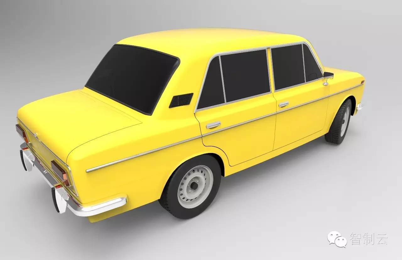 【汽车轿车】VAZ 2103轿车外形建模3D图纸 solidworks设计 附STEP格式