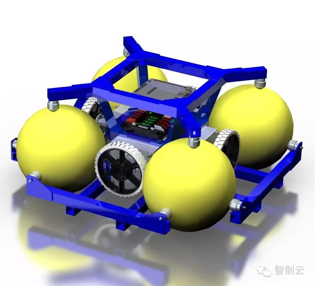 【机器人】FRC比赛机器人之篮球轮全向机器人3D图纸 stp格式