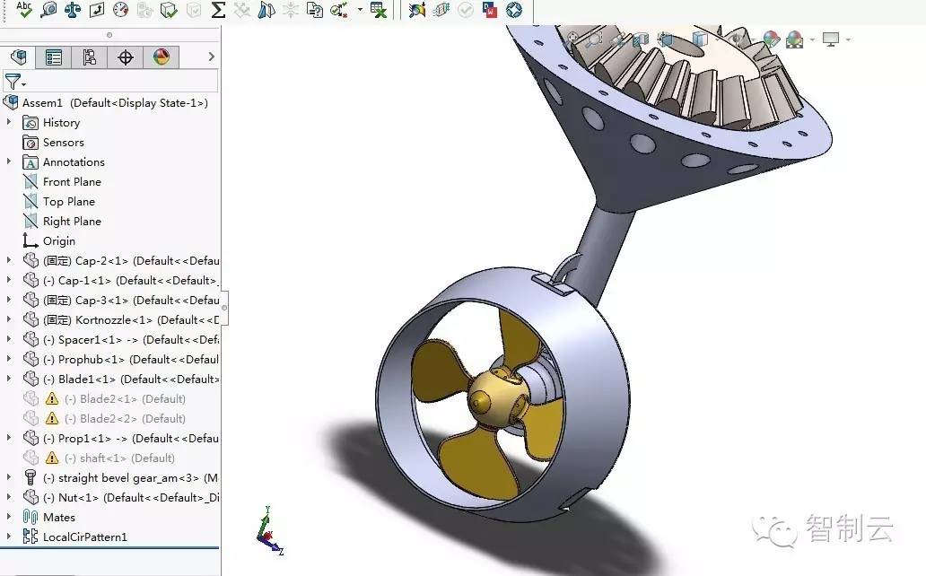 【海洋船舶】ASD螺旋桨三维建模图纸 solidworks设计