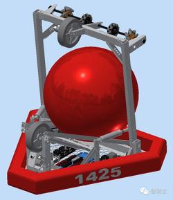 【机器人】FRC2014机器人大赛1425作品三维建模图纸 inventor设计 附STP