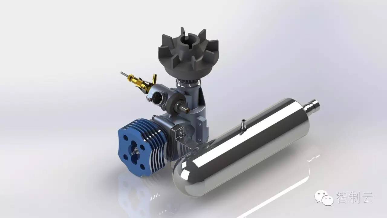 【发动机电机】Supertigre g51航模引擎三维建模图纸 solidworks设计
