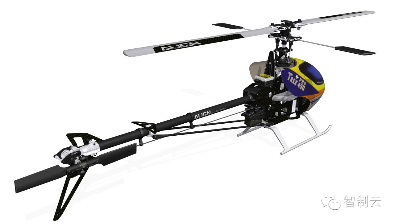 【飞行模型】Align t-rex 450模型直升机三维建模图纸 Inventor设计