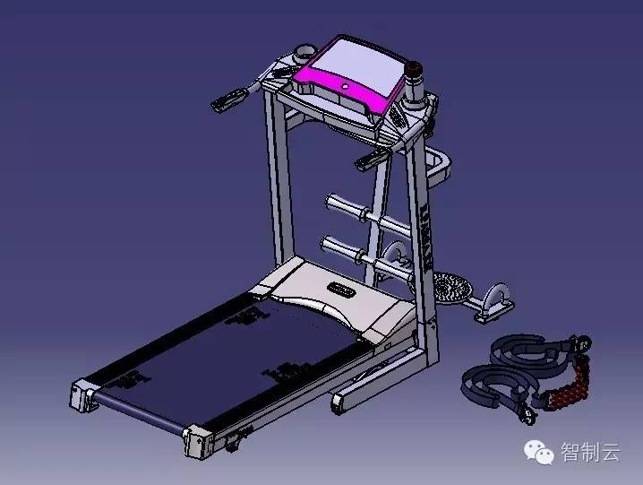 【生活艺术】Treadmill跑步机三维建模图纸 CATIA设计 单个零件图