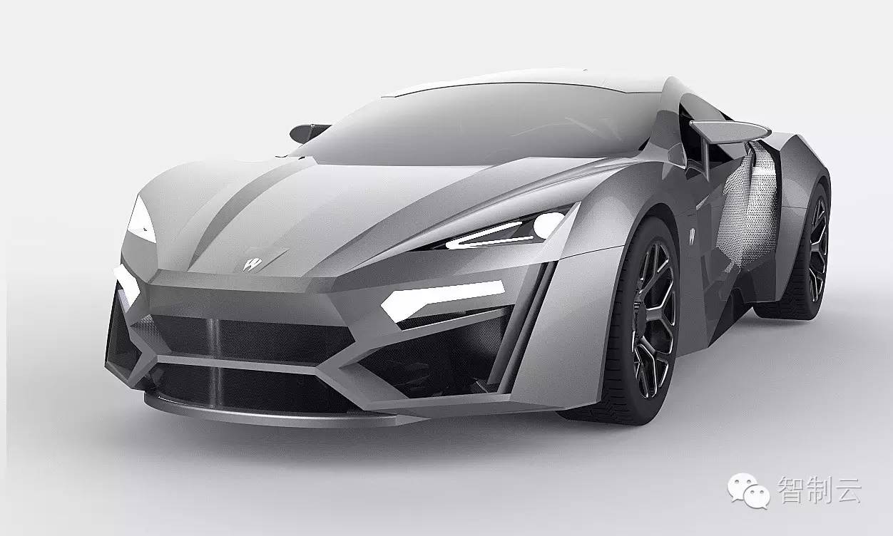 【汽车轿车】lykan跑车造型设计3D图纸 solidworks2016设计 IGS和x_b格式
