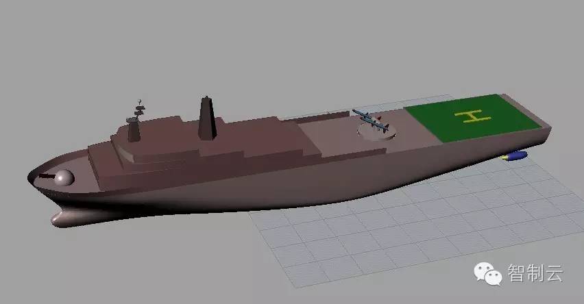 【海洋船舶】简易LPD舰三维建模图纸 RHINO设计