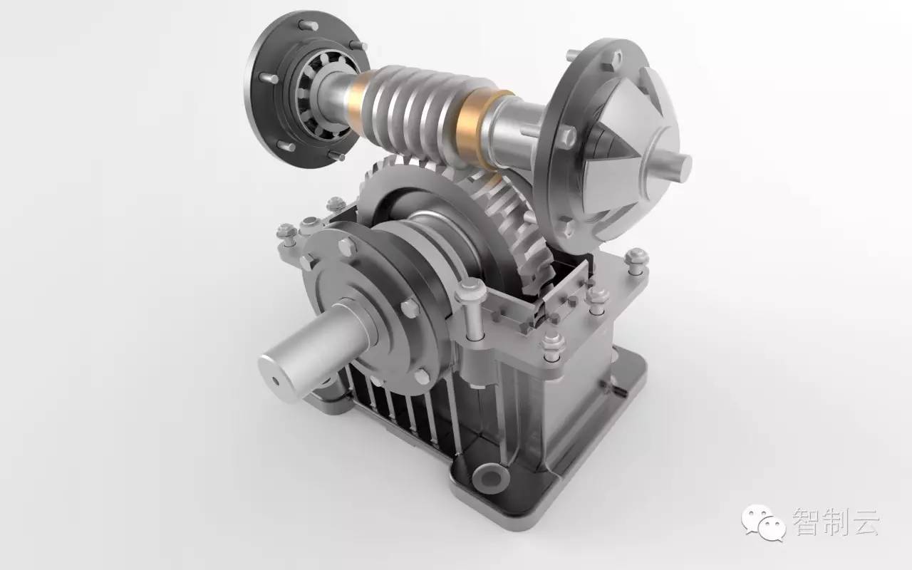 【差减变速器】蜗轮蜗杆螺旋齿轮箱三维建模图纸 Inventor2016设计