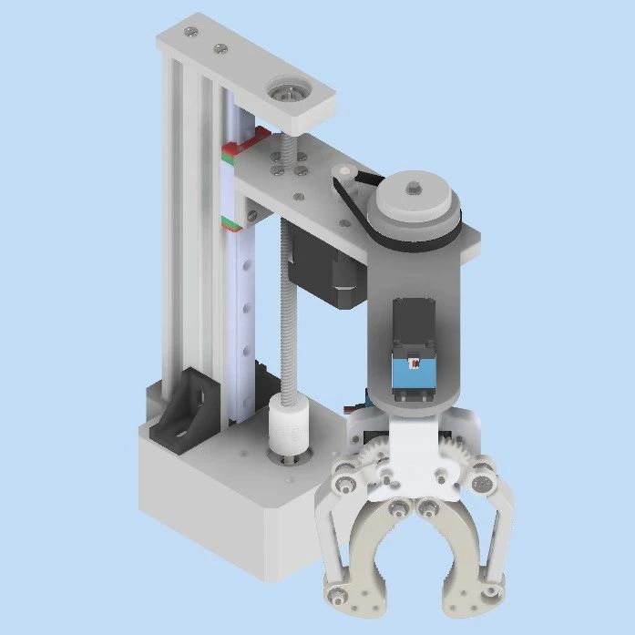 【机器人】MGN12H小型单连杆scara平面机器人3D数模图纸 IGS STP格式