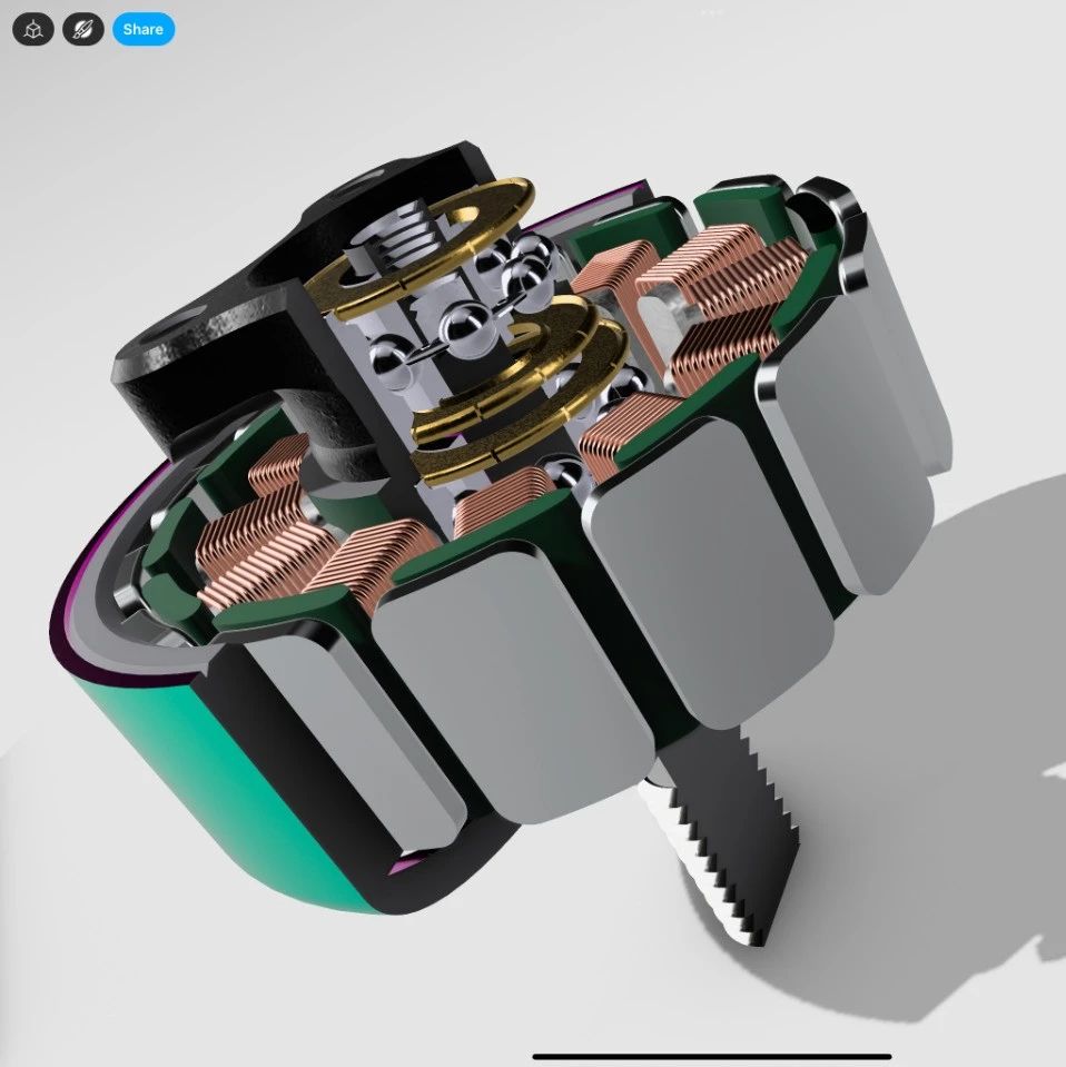 【发动机电机】RC INpower 2105无刷马达结构3D图纸 STEP格式