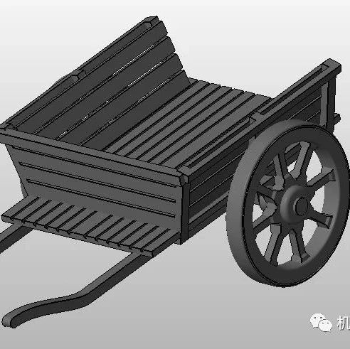 【农业机械】旧农场拖车模型3D图纸 igs STEP格式
