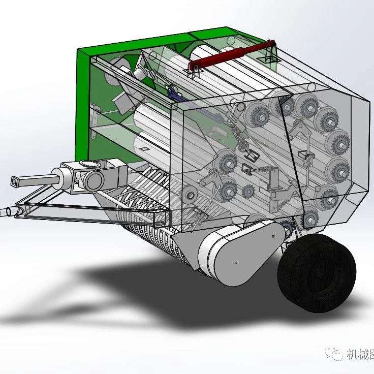 【农业机械】打捆机3D数模图纸 Solidworks设计