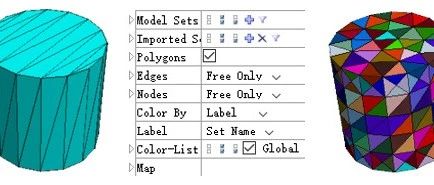 自创与导入块体模型比较（create and import)